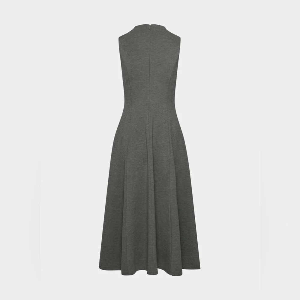 Aritzia Wilfred Ponteflex Ruth Dress in Heather Charcoal Size 8 NWT Lawyer - Picture 7 of 16